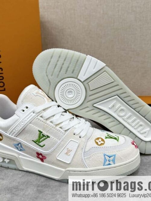 wsxc1718978139232_7-800x800lukrdslkwu479248_20250630194358.jpg 💋💍L\'s new product L * V Louis~ The new TRAINER series sneakers are made of Monogram denim (denim).