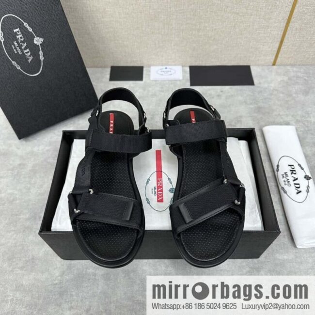 wsxc1719230001922_0-800x800uqwb3g5u5w570686_20250630143232.jpg ๐๐P Replica Luxury Handbag New Prada * Prada, leather and nylon strappy sports sandals