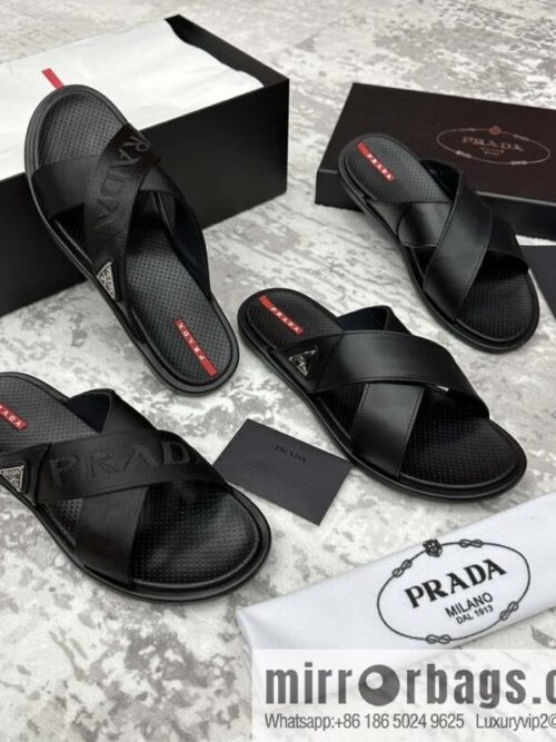 wsxc1719230029917_2-800x800txa1klq5cdt70593_20250630142921.jpg 💋💍P home new product PRAD */Prada, new men\'s cross sandals drag