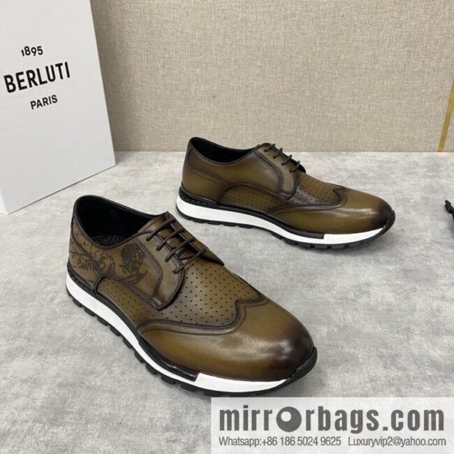 Berlut Bruti, Upgraded Third Generation Private Model Outsole Fast Track Leather Sneakers