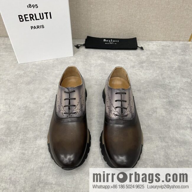 Berlut Bruti, Upgraded Third Generation Private Model Outsole Fast Track Leather Sneakers