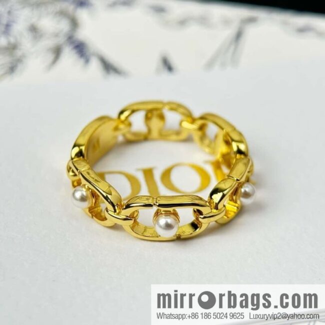 New ☑️ DIOR CD Pearl Ring
