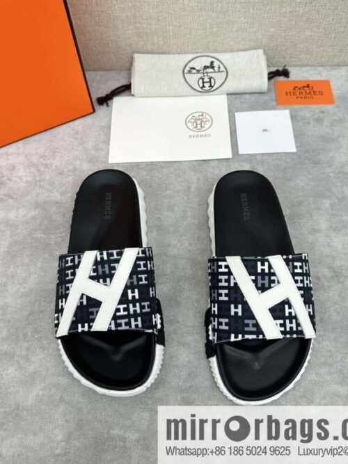 wsxc1720693944598_0-800x80055r53m43zgn38933_20250626052630.jpg 💋💍 H new cross slippers Hermès * Hermès-Shi, the latest classic men\'s Electric slippers