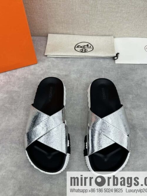 wsxc1720693951342_0-800x800f3zfnxrwxyb38917_20250626052604.jpg 💋💍 H new cross slippers Hermès * Hermès-Shi, the latest classic men\'s Electric slippers