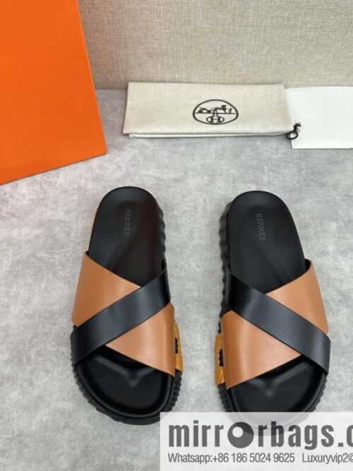 wsxc1720693958610_0-800x800jcwnbjfpqkf28699_20250626013332.jpg 💋💍 H new cross slippers Hermès * Hermès-Shi, the latest classic men\'s Electric slippers