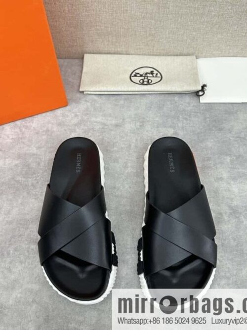 wsxc1720693962702_0-800x800nx2zqzumsuu28667_20250626013239.jpg 💋💍 H new cross slippers Hermès * Hermès-Shi, the latest classic men\'s Electric slippers