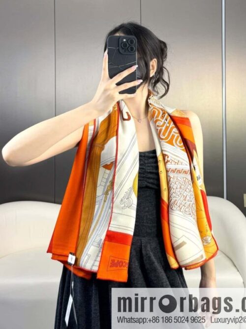 wsxc1720695853671_0-800x800gbawfhrled36960_20250625130505.jpg 2025 counter synchronization Hermes double-sided same color, top velvet square scarf