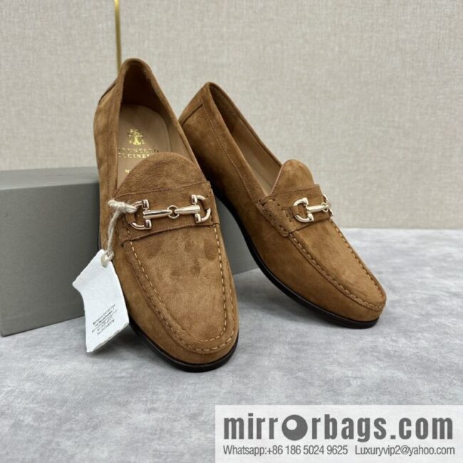 wsxc1720713015187_0-800x800xbumdigosw428000_20250626011414.jpg ππBC\'s new Brunello Cucinell * horseback buckle calfskin suede moccasins