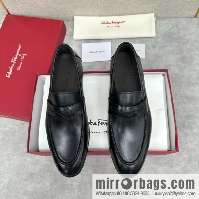 SF fila~ ferragam * classic men loafers leather shoes