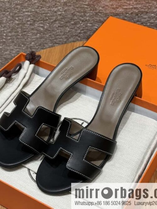 wsxc1723567490352_0-800x800a1vljjzdiw411366_20250625042025.jpg HERMES 185 Oasis High Heel Sandals, Black/ck89/noir /Swift