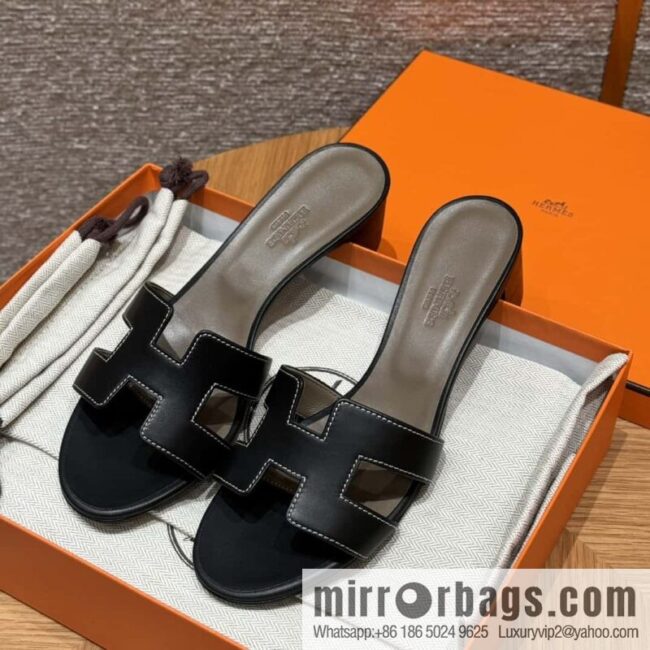 wsxc1723567490352_0-800x800a1vljjzdiw411366_20250625042025.jpg HERMES 185 Oasis High Heel Sandals, Black/ck89/noir /Swift