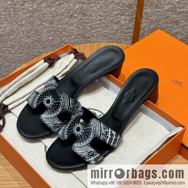 wsxc1723567738306_0-800x800zllzuqklk2h11342_20250625042014.jpg HERMES 185 Oasis High Heel Sandals, Black/ck89/noir /Swift