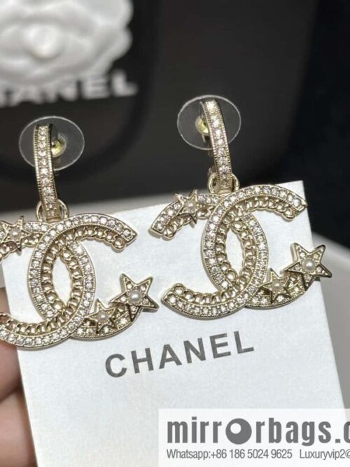 wsxc1725120420067_0-800x8003qubfdhtbzr62609_20250630094323.jpg ❗️New ❗️☀️ new ☑️ chanel c2 double c hollow star ⭐ pentagram earrings ☀️