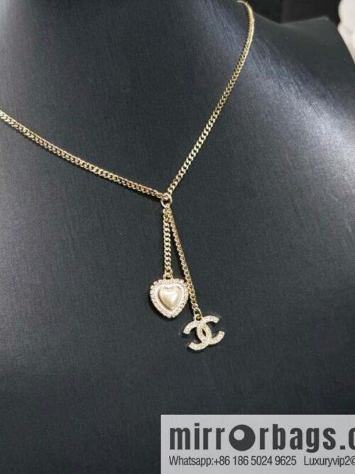 wsxc1725628646973_0-800x800ndcw2rqrfzn62374_20250630093614.jpg New ☑️ CHANEL double C peach heart love pearl necklace