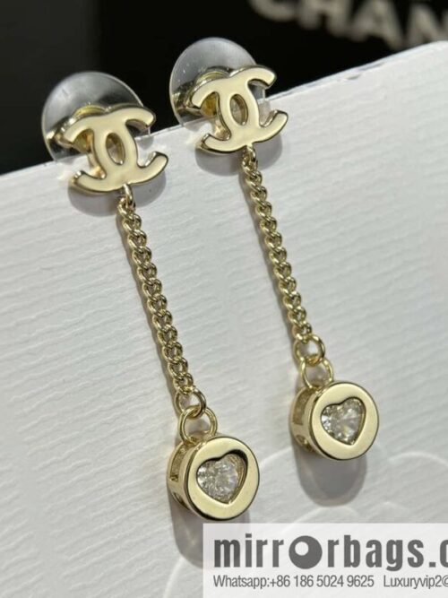 wsxc1726245857901_0-800x800ahgl43iddma62213_20250630021114.jpg ❗️New ❗️☀️ new ☑️ chanel c2 double c peach heart love diamond earrings ☀️