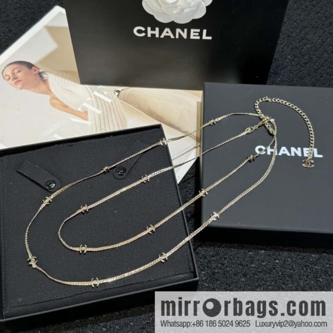 ❗️New ❗️ ☀️ new ☑️ Chanel 15 double c snake bone long necklace ☀️