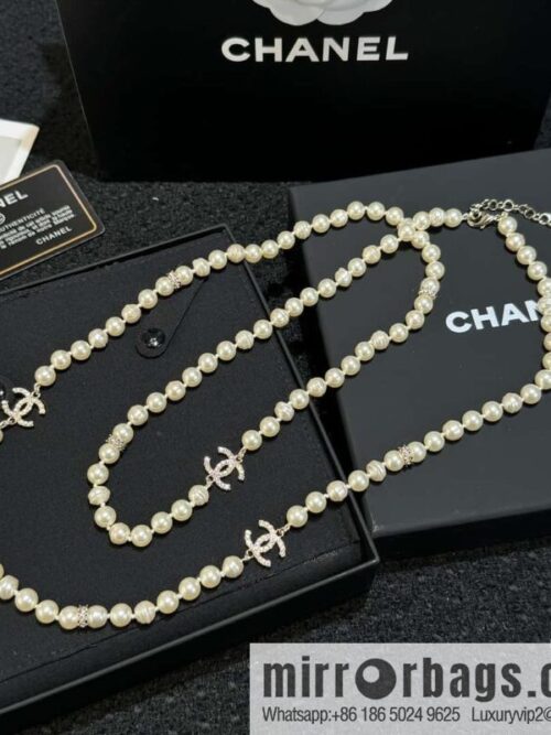 wsxc1727100604790_3-800x800cp00j1t0shn62027_20250630020913.jpg ❗️New ❗️☀️ New ☑️ Chanel 3 Double C Pearl Sweater Chain Necklace
