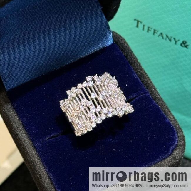 New ☑️ TIFFANY & Co. Full Diamond String Ring
