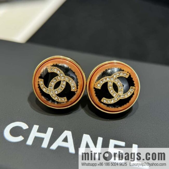 ❗️New ❗️ ☀️ new ☑️ Chanel double c round stud earrings ☀️