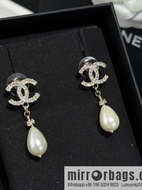 wsxc1727598670042_0-800x800zz3px3zge5141354_20250629230318.jpg ❗️New ❗️☀️ New ☑️ Chanel c2 double c water drop pearl stud earrings ☀️