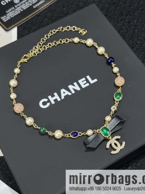 wsxc1728463026997_5-800x800qnjymfxugl441148_20250629230119.jpg ❗️New ❗️ ☀️ New ☑️ Chanel Emerald Bow Necklace ☀️