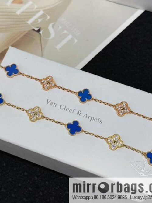wsxc1728463050051_0-800x800err2sor0oig41067_20250629230020.jpg ❗️CNC Version ❗️ ☀️ ☀️ Van Cleef & Arpels Inter-Diamond Lazuli Four Leaf Clover Five Flower Bracelet ☀