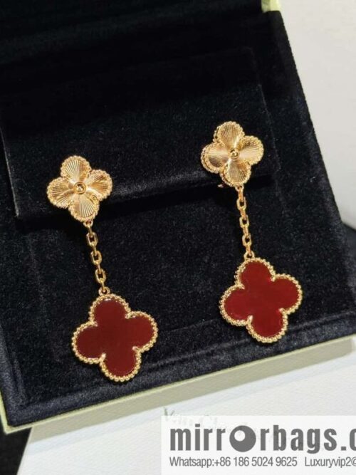 wsxc1728932695707_0-800x800rggzhxfwstj40889_20250629225105.jpg ❗️CNC version ❗️ ☀️ Van Cleef & Arpels agate laser engraved four-leaf clover earrings ☀