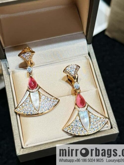 wsxc1729537907660_4-800x800puhvjq4kznh40539_20250626061134.jpg ❗️New ❗️ ☀ BVLGARI DIVAS\'DREAM Liu Yifei same fan stud earrings ☀️