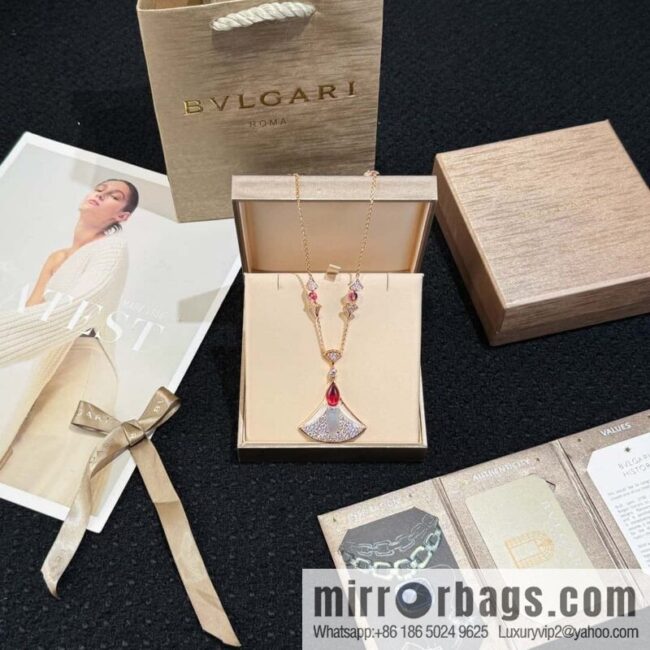 ❗️New ❗️ ☀️ original order ☀ BVLGARI DIVAS\'DREAM Liu Yifei same fan necklace, stud earrings ☀️