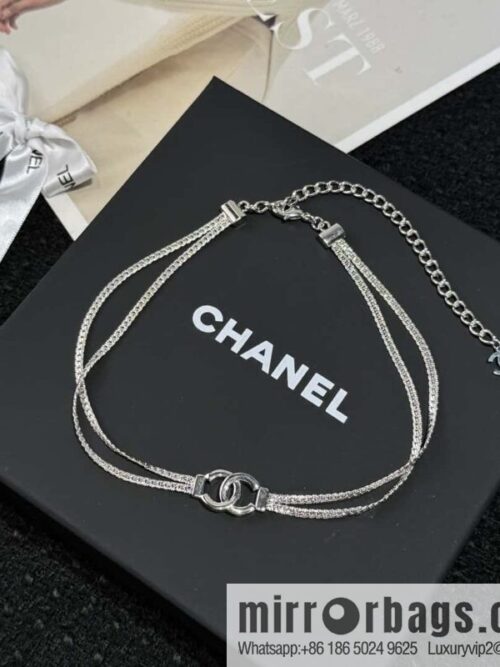 wsxc1729582852366_0-800x8005gduyh1xyk440379_20250626060651.jpg ❗️New ❗️ ☀️ New ☑️ Chanel Silver Double C Double Snake Bone Chain Necklace ☀️