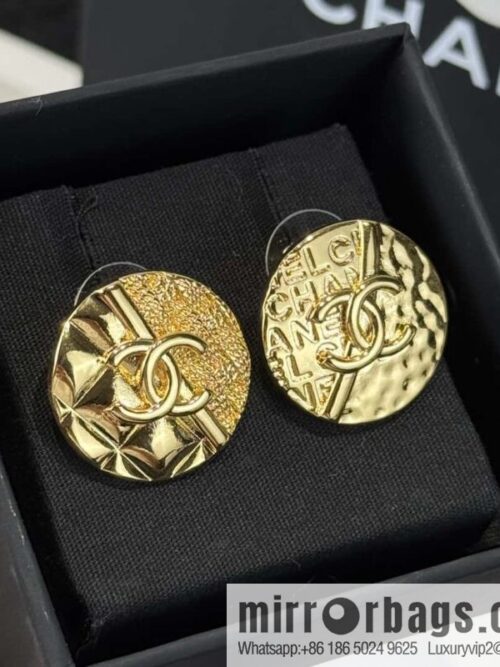 wsxc1730368996427_0-800x800rk4k5wp3pbj40266_20250626060346.jpg ❗️New ❗️☀️ New ☑️ Chanel c1 double c gold letter disc lava stud earrings ☀️