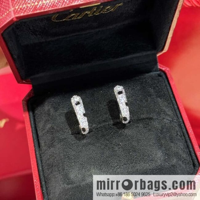 ❗New ❗ ☀️☀ Cartier Cartier leopard print full diamond stud earrings ☀
