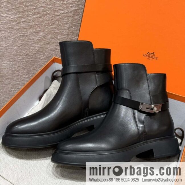 wsxc1730391781535_1-800x800jn3akmtnvbb10129_20250625040942.jpg HERMES 203 Veo and Naked Boots, Black/89/Noir Calfskin/Calfskin