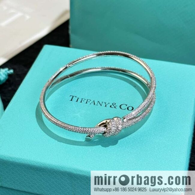 ❗️New ❗️ TIFFANY & Co. Tiffany Knot Series Bow Full Diamond Bracelet