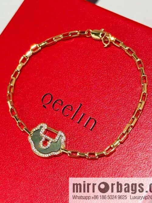 wsxc1732543029627_5-800x8000u3pblkdkik29252_20250626015005.jpg ❗️New ❗️ ☀️ original ☀️ Qeelin Kirin Yu Yi Ruyi lock gray shell bracelet ☀️