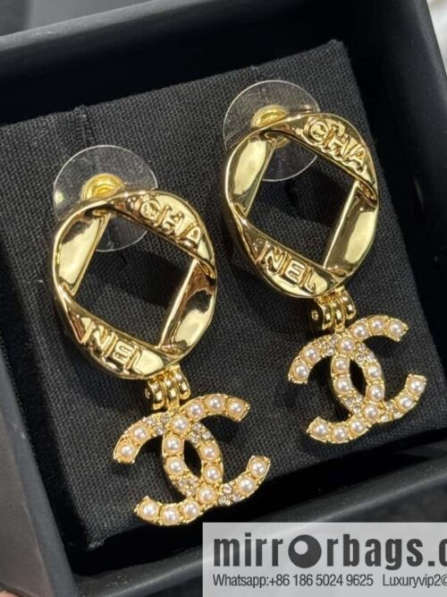 wsxc1734451333175_0-800x800zvonl1sbtth29177_20250626014755.jpg ❗️New ❗️☀️ New ☑️ Chanel c2 double c gold diamond stud earrings ☀️