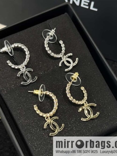 wsxc1734451339682_0-800x800d5qcbfego4l29151_20250626014706.jpg ❗️New ❗️☀️ New ☑️ Chanel c2 double c hemp rope stud earrings ☀️