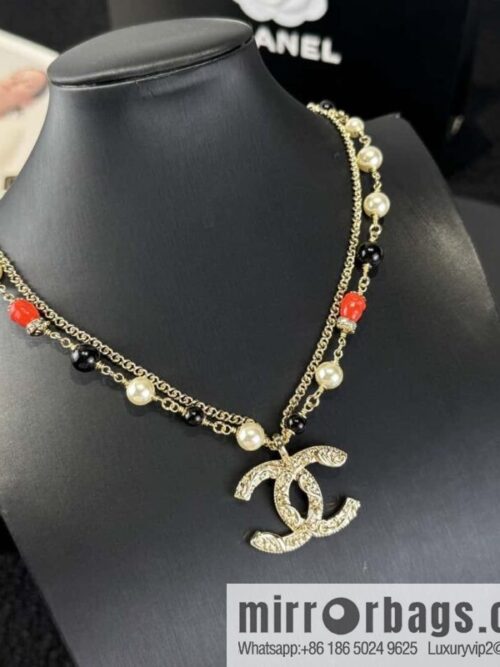 wsxc1734451344921_3-800x800p1epnkcg2vt29131_20250626014629.jpg ❗️New ❗️ ☀️ New ☑️ Chanel Double C Double Pearl Necklace ☀️