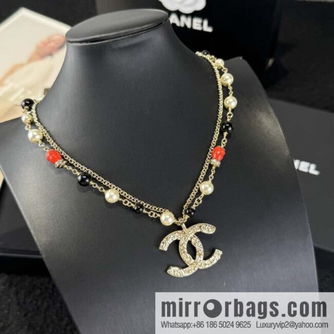 ❗️New ❗️ ☀️ New ☑️ Chanel Double C Double Pearl Necklace ☀️