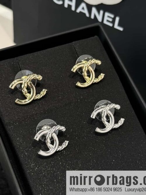 wsxc1734451405103_0-800x800b4zgro5prcy29028_20250626014325.jpg ❗️New ❗️☀️ New ☑️ Chanel C1 double c hemp rope stud earrings ☀️