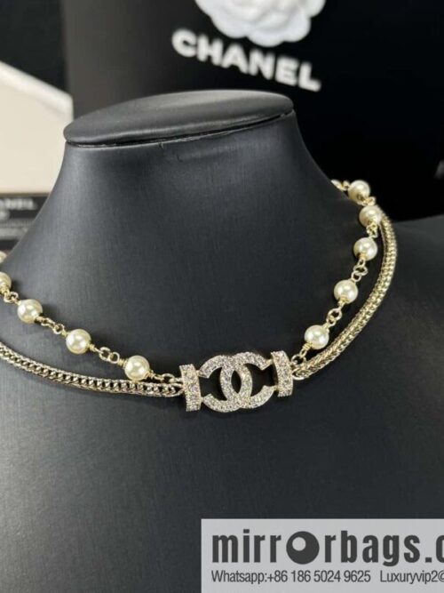 wsxc1734451412192_0-800x800aawx5dtcyot29001_20250626014233.jpg ❗️New ❗️☀️ New ☑️ Chanel Double C Double Pearl Necklace ☀️