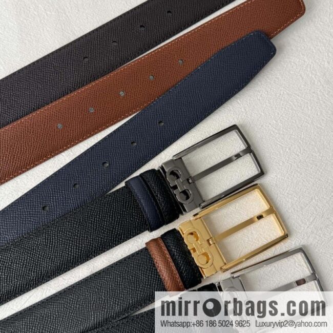 wsxc1734633567932_0-800x800wgpr55p4no32226_20250625025304.jpg Ferragamo double-sided double-use imported cowhide cross texture, new logo pin-type metal buckle belt 3.5cm
