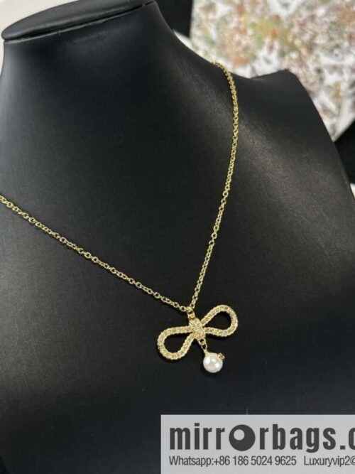 wsxc1734959450072_0-800x800lntmphsscjh28927_20250626014016.jpg ❗️New ❗️☀️ New ☑️ Dior pearl bow necklace ☀️