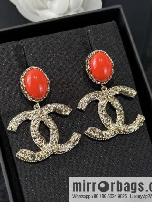wsxc1734964229278_0-800x800x43rdmqoiv417956_20250625200305.jpg ❗️New ❗️☀️ new ☑️ chanel c2 double c red stud earrings ☀️