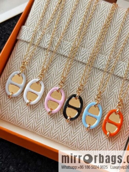 wsxc1734964272713_0-800x800sjjizwzchnw17829_20250625195900.jpg ❗️New ❗️ New ☑️ Hermès HERMES Pig Nose Mini Maillon Necklace