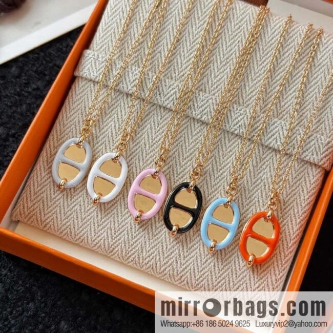 ❗️New ❗️ New ☑️ Hermès HERMES Pig Nose Mini Maillon Necklace