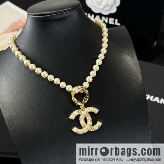 ❗️New ❗️☀️ New ☑️ Chanel Double C Pearl Necklace ☀️