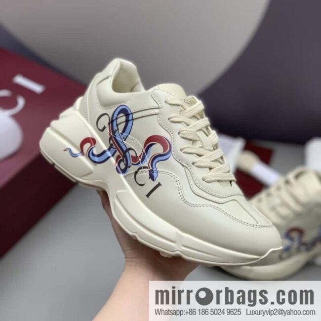 GUCCI 🔥 [New G Replica Luxury Handbag High Version] Men\'s and Women\'s Retro Sneakers