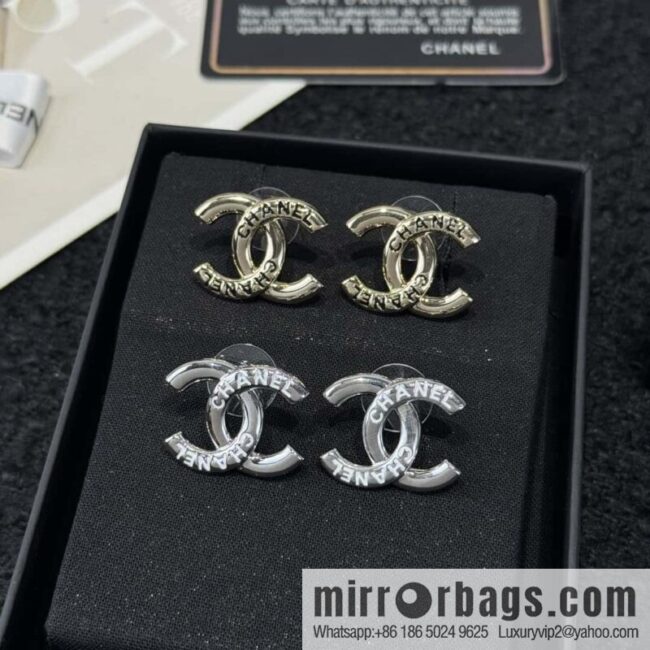 ❗️New ❗️☀️ New ☑️ Chanel C1 double c letter stud earrings ☀️