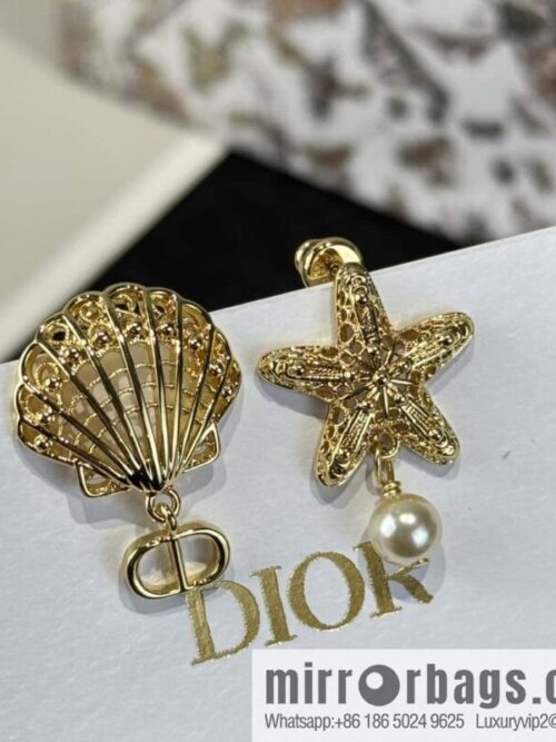 wsxc1739976609818_0-800x800dfdhl5r24sn1911_20250625102726.jpg New ☑️ Dior gold shell starfish pearl stud earrings
